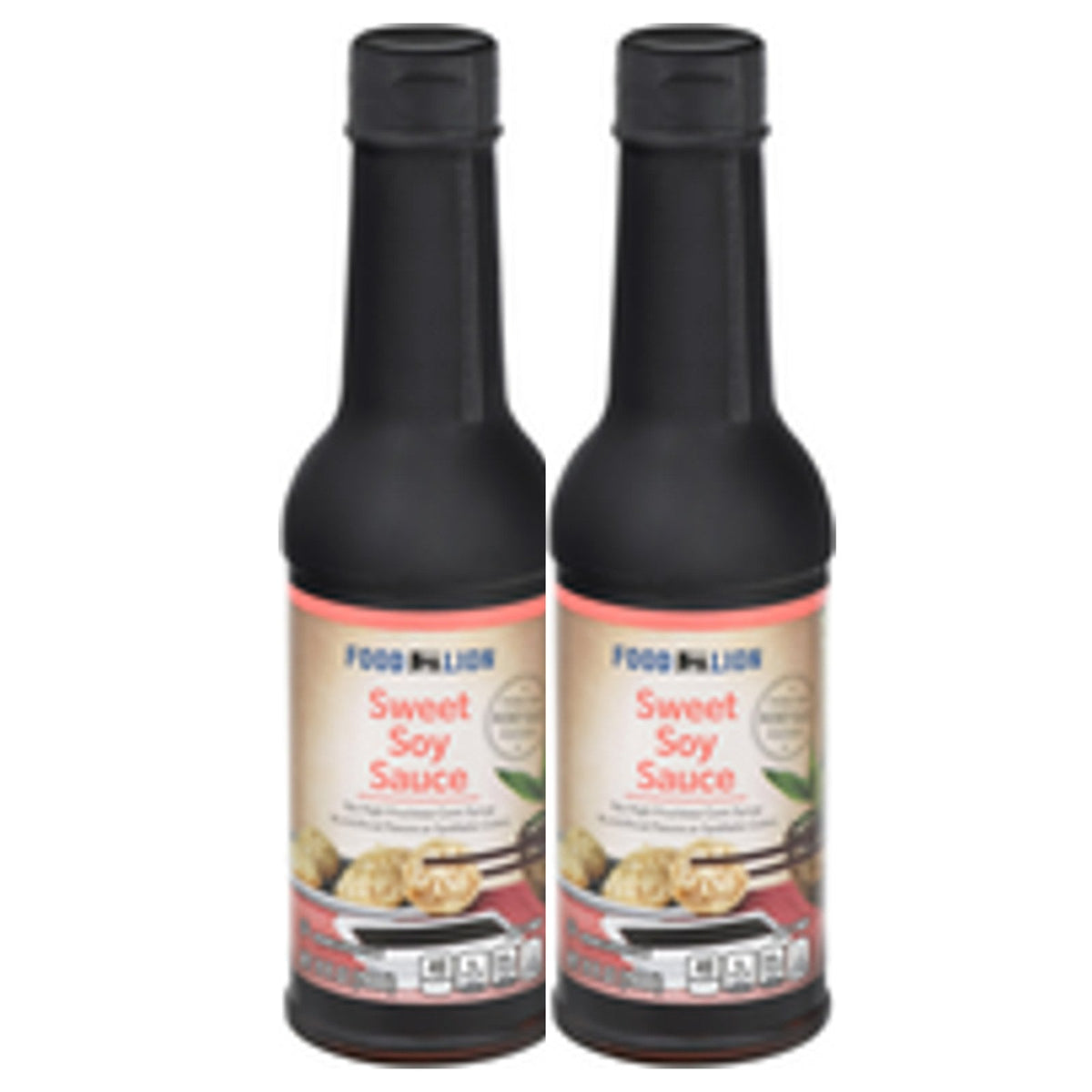 2 bottles of Food Lion Sweet Soy Sauce, 10 oz