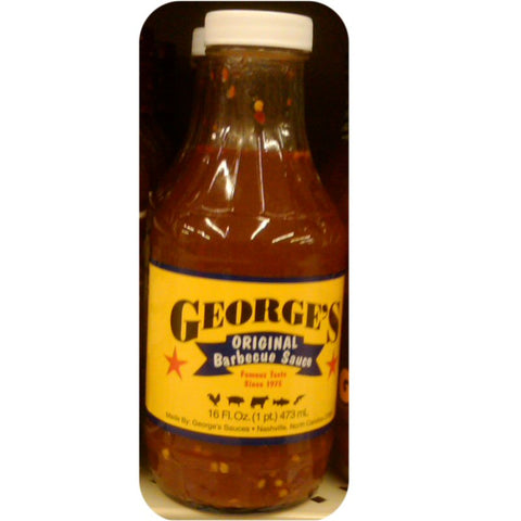 George's Honey BBQ Wing Sauce Marinade Chicken Hot Dip