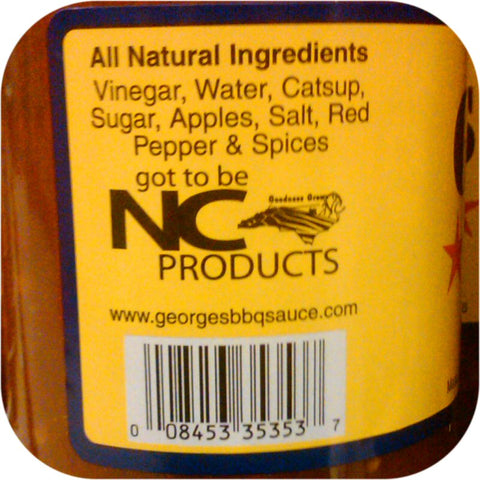 George's Honey BBQ Wing Sauce Marinade Chicken Hot Dip