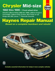 Repair Manual Book Chrysler LeBaron E-Class New Yorker-0