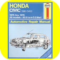 Repair Manual Book Honda Civic 1500 CVCC 75-79 Owners-0