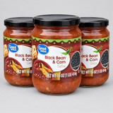 3 Jars of Great Value Mild Black Bean & Corn Salsa, 16 oz