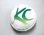 COVER - 6 IN RND WHITE VINYL W/GREEN KC (PR)-0