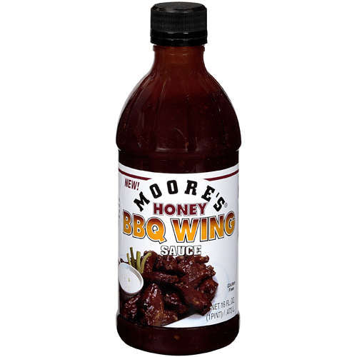 Moore's Honey BBQ Wing Sauce Marinade Chicken Hot Dip-0
