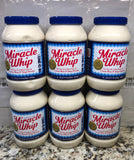 6 Quart Jars Miracle Whip Original Dressing 30 oz Mayonnaise Mayo FREE SHIP