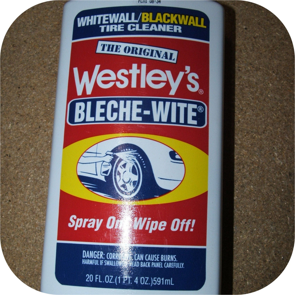 20 oz Westley's Bleach White Tire Cleaner Whitewalls Wheel-19291