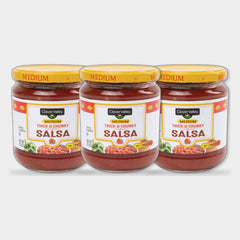 3 Jars Clover Valley Thick & Chunky Salsa, Medium, 15.5 oz