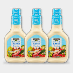 3 Bottles Clover Valley Buttermilk Ranch Dressing, 24 fl oz