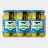 3 Jars Clover Valley Kosher Dill Sandwich Slice Pickles, 16 fl oz