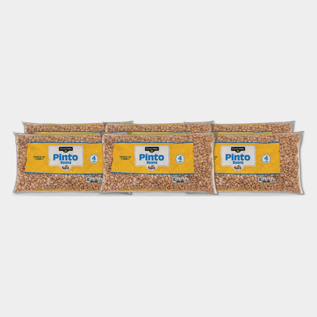 6 Cans Clover Valley Pinto Beans, 16 oz