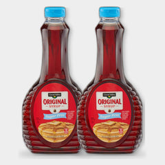 2 Bottles Clover Valley Sugar Free Original Syrup, 24 fl oz