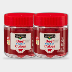 2 Jars Clover Valley Beef Bouillon Cubes, 3.25 oz