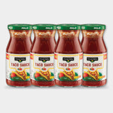 4 Bottles Clover Valley Mild Taco Sauce, 16 oz