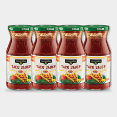 4 Bottles Clover Valley Mild Taco Sauce, 16 oz