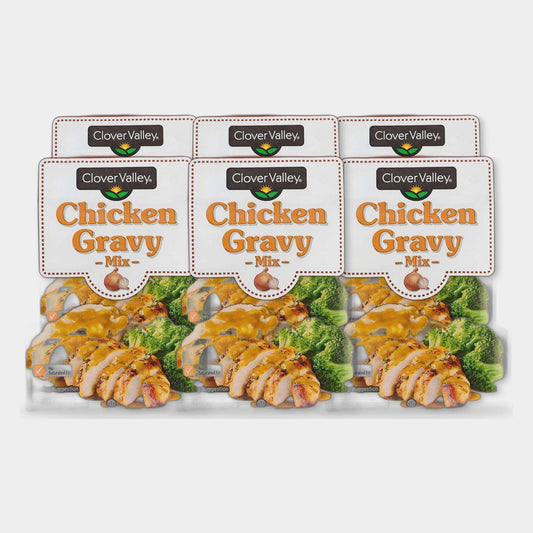 6 Packets Clover Valley Chicken Gravy Mix, 1 oz