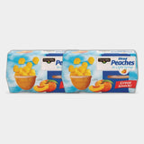 2 Packs Clover Valley Diced Peaches in Light Syrup, 4 oz, 4 ct