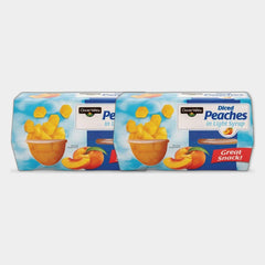 2 Packs Clover Valley Diced Peaches in Light Syrup, 4 oz, 4 ct