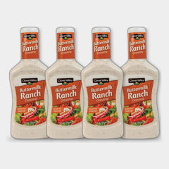 4 Bottles Clover Valley Buttermilk Ranch, 16 fl oz