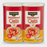 2 Canisters Clover Valley Old Fashioned Oats Canister, 18 oz