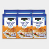 6 Pouches Clover Valley Premium White Chicken Salad, Ready to Eat, 2.6 oz