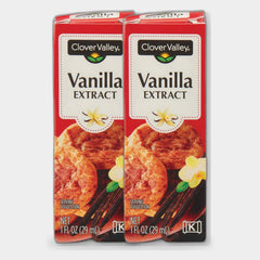 2 Bottles Clover Valley Vanilla Extract, 1 oz