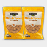 2 Boxes Clover Valley Oats & Honey Flavored Crunchy Granola, 10 oz