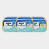 6 Cans Clover Valley Wild Caught Sardines in Soybean Oil, 3.75 oz