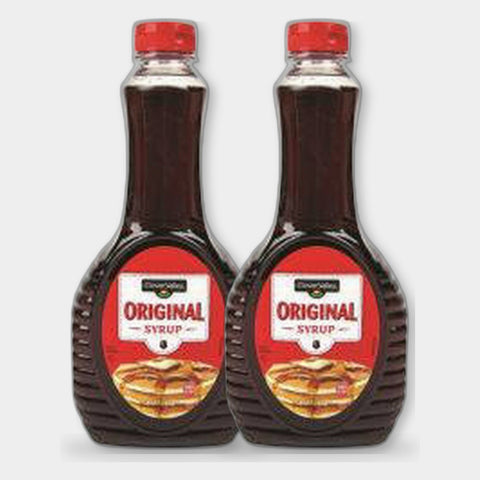 2 Bottles Clover Valley Original Syrup, 24 fl oz