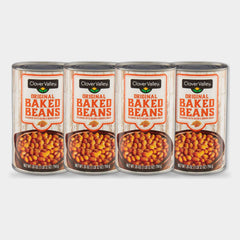 4 Cans Clover Valley Original Baked Beans, 28 oz