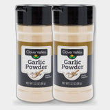 2 Jars Clover Valley Garlic Powder, 3.12 oz