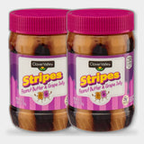 2 Jars Clover Valley Stripes, Peanut Butter & Jelly Spread, 18 oz