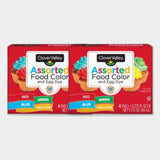 2 Packs Clover Valley Assorted Food Color and Egg Dye, 0.375 fl oz Vials, 4 pk