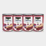 4 Cans Clover Valley Cherry Pie Filling, 21 oz