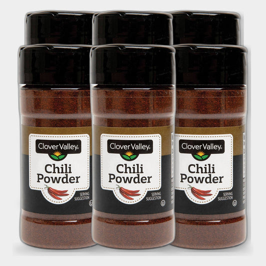 6 Cans Clover Valley Chili Powder, 2.5 oz