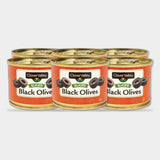 6 Cans Clover Valley Sliced Black Olives, 2.25 oz