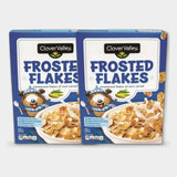 2 Boxes Clover Valley Frosted Flakes Cereal, 13.5 oz