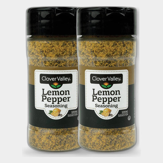 2 Jars Clover Valley Lemon Pepper Seasoning, 3.5 oz