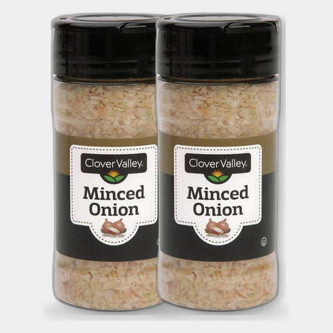 2 Jars Clover Valley Minced Onion, 2 oz
