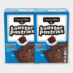 2 Boxes Clover Valley Toaster Pastry, Fudge