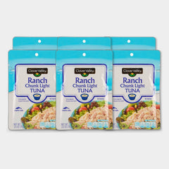 6 Cans Clover Valley Ranch Chunk Light Tuna, 2.6 oz