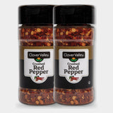 2 Jars Clover Valley Crushed Red Pepper, 1.5 oz