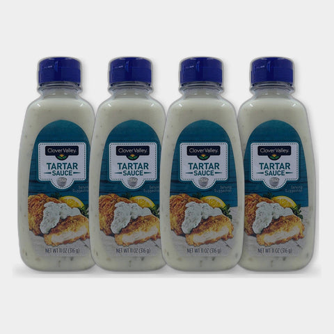 4 Bottles Clover Valley Tartar Sauce, 11 oz