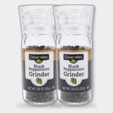 2 Jars Clover Valley Black Pepper Grinder, 1.06 oz