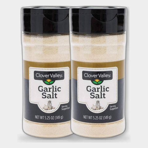 2 Jars Clover Valley Garlic Salt, 5.25 oz