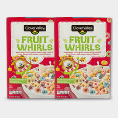 2 Boxes Clover Valley Sweetened Multi-Grain Cereal with Natural Fruit Flavors