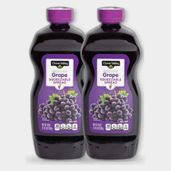 2 Bottles Clover Valley Squeeze Spread Grape Jelly, 19 oz