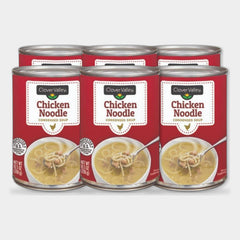 6 Cans Clover Valley Condensed Soup Chicken Noodle, 10.5 fl oz