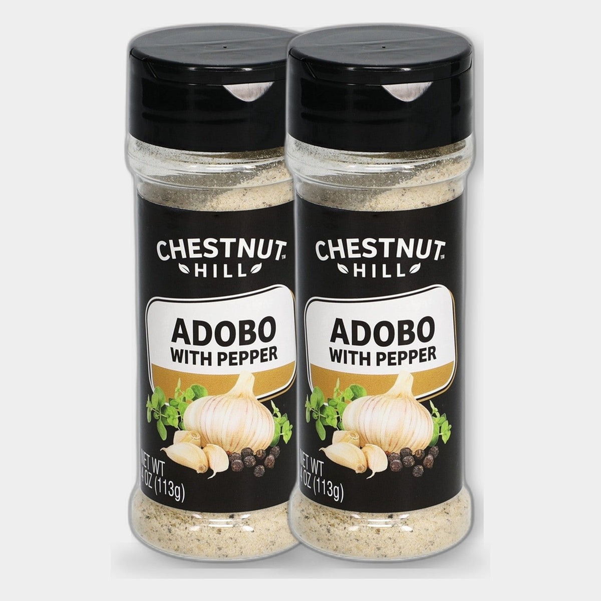 2 Jars Chestnut Hill Adobo with Pepper Seasoning, 4 oz
