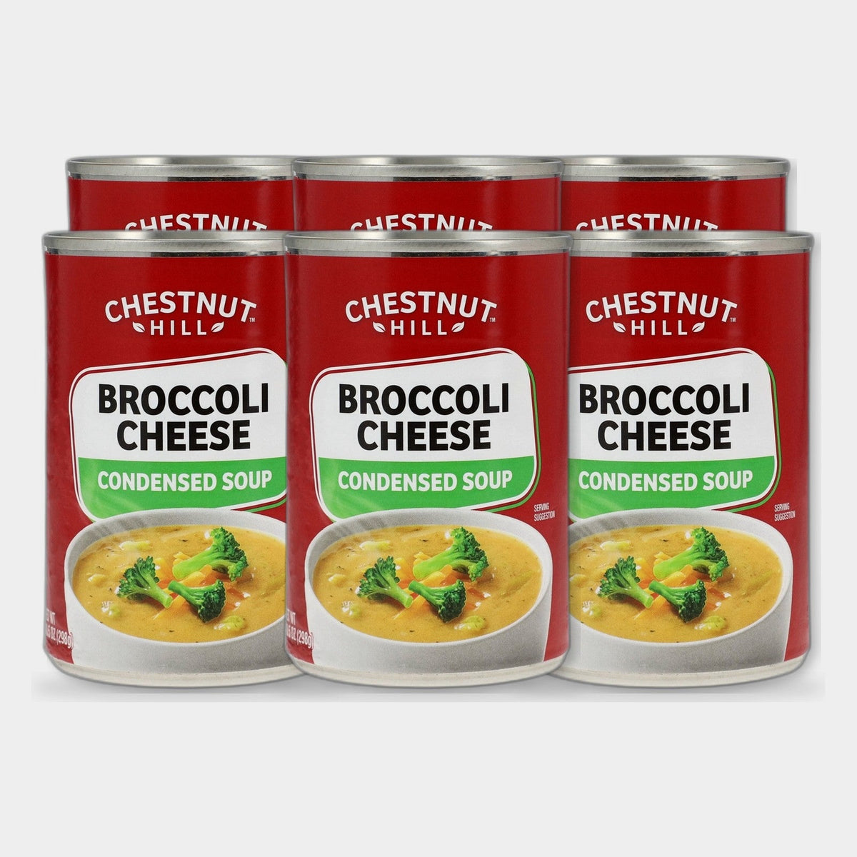 6 Cans Chestnut Hill Broccoli Cheddar Condensed Soup, 10.5 oz