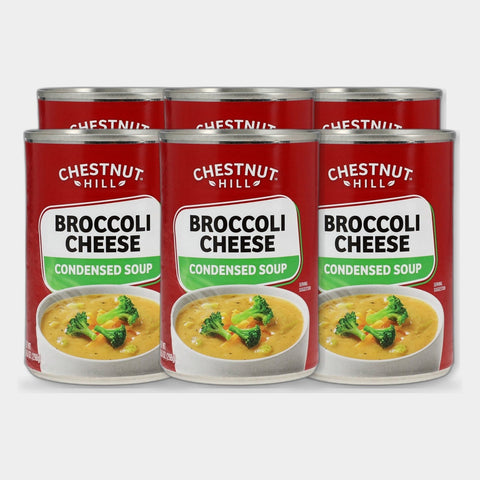 6 Cans Chestnut Hill Broccoli Cheddar Condensed Soup, 10.5 oz